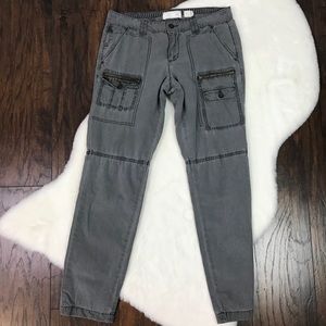 Anthropologie Hei Hei Size 28 Cargo Pants Gray Zip